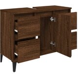 Ormarić za umivaonik boja Smeđi hrasta 80x33x60 cm drveni | shoptok.hr