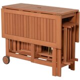 Garden Pleasure Vrtni jedilni set iz evkaliptusovega lesa v naravni barvi za 4 osebe Anaheim - | Shoptok.si