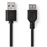 USB 2.0 M-Ž 2m crni NEDIS