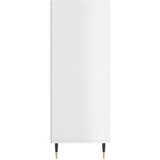  Regal za knjige sjajni bijeli 69,5x32,5x90 cm konstruirano drvo | Shoptok.si