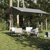 vidaXL Ponjava za kampiranje siva in oranžna 360x294 cm vodoodporna | Shoptok.si