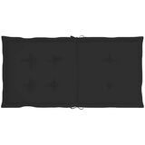  Jastuci za vrtne stolice 6 kom crni 100 x 50 x 3 cm od tkanine | shoptok.hr