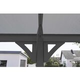 WESTMANN aluminijska nadstrešnica za automobile s okruglim lukom Bergen 15 m2 (3x5 m) | BRANDED IN GERMANY | shoptok.hr