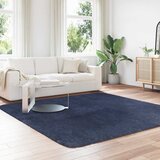  Čupavi tepih s visokim vlaknima NAVARRA tamnoplavi 240x240 cm | shoptok.hr