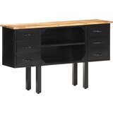  Komoda 110 x 30 x 65 cm od masivnog grubog drva manga i čelika | shoptok.hr