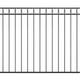 PANEL za ogradu čelični 1,7 x 1,5 m crni