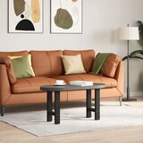  Noge za klubsko mizico črne barve 2 kosa 38 x (42-43) cm jeklo, (22123856) | Shoptok.si
