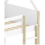 Marckeric bela/v naravni barvi otroška postelja v obliki hiške/pograd 90x190 cm valka – | Shoptok.si
