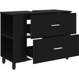  Toaletna jedinica Crna 80 x 35 x 60 cm Konstruirano drvo | shoptok.hr