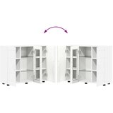 vidaXL kreveta s policom bijelo 55.5 x 29 x 100 cm konstruirano drvo | shoptok.hr
