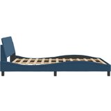 vidaXL Okvir za krevet s uzglavljem plavi 140 x 200 cm od tkanine | shoptok.hr