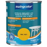 SWINGCOLOR Akrilni barvni lak (svilenkasto mat; barva: rumena; 750 ml) Cene
