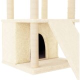  Penjalica za mačke sa stupovima za grebanje krem 133 cm | shoptok.hr