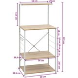  za mikrovalnu bijeli i hrast 60 x 39,6 x 123 cm drveni | shoptok.hr
