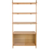 Zuiver Regal iz masivnega jesena z drsnimi vrati v naravni barvi 90x180x35 cm Rise – Cene