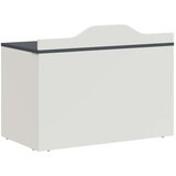 vidaXL Kutija za igračke s pohranom Siva i bijela 73 x 33 x 55 cm | shoptok.hr