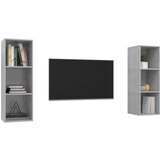  Zidni TV ormarići 2 kom siva boja betona od konstruiranog drva | shoptok.hr