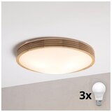 Brilagi LED plafonsko svetlo CARVALHO MODERN SLIM 3xE27/60W/230V, prečnik 47,5 cm, hrast Cene