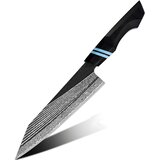 IZMAEL Damaskast kuhinjski nož ZE-37422 - Kiritsuke / Črna / Modra | Shoptok.si