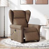 Maison Chic Električni masažni naslanjač - Relax naslanjač rjavo blago, (22042561) Cene