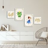 Wallity 4PBCT-19 multicolor decorative framed mdf painting (4 pieces) | ePonuda.com