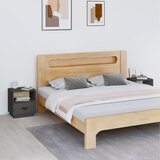 vidaXL noćni ormarići 2 kom sivi 40 x 34 x 45 cm od masivne borovine Cijene