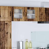  Zidni stakleni ormarić Lucca 2 pcs Staro drvo 40 x 31 x 40 cm | shoptok.hr