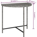  Vrtni stol sivi 80 x 50 x 75 cm od poliratana | shoptok.hr