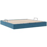  Otomanski krevet s pohranom Tamno plava 200 x 200 cm Baršun | shoptok.hr