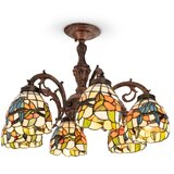 Brilagi tiffany vitražni plafonski luster jungle 6xE27/60W/230V prečnik 60 cm | Eponuda.com