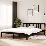  Za krevet od masivnog drva crni 150 x 200 cm 5FT King Cijene