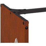  Stalak za drva za ogrjev 40x30x80 cm pohabani čelik Srebrna | shoptok.hr
