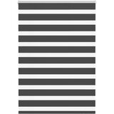  Zavjesa zebra crna 110x150 cm širina tkanine 105,9 cm poliester | shoptok.hr