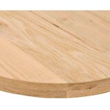 vidaXL Mizna plošča 140x60x4 cm trdna hrastovina ovalna | Shoptok.si