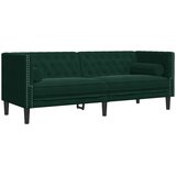  Trosjed Chesterfield s jastučićima tamnozeleni baršunasti | shoptok.hr