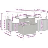 vidaXL 5-dijelna vrtna garnitura s jastucima siva | shoptok.hr