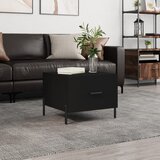  Stolić za kavu crni 50 x 50 x 40 cm od konstruiranog drva | shoptok.hr