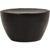 Maison Chic Klubska mizica - kavna mizica - Nizka mizica iz kovanega aluminija Ø 50x30 cm črna, (21754758) | Shoptok.si