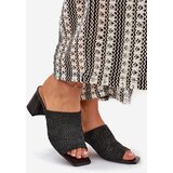 Boto Ladies Mules With Braiding On Heel Black Ciariloria | ePonuda.com
