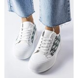 Gemre Women's white lace-up sneakers with a fashionable pattern Marquis | shoptok.hr