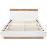 Lumor Postelja za odrasle 160x200 cm - plavajoča postelja z letvičastim okvirjem - leseni okvir - bela, (22150835) | Shoptok.si