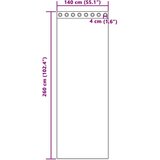 Voile zavjese s ušicama 2 kom svijetlosmeđe | shoptok.hr