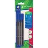 Flomaster FINELINER 0,3MM PK3 PLUS 1 GRATIS RECIKLIRANI TRIPLUS STAEDTLER 334 R-3BK4 PLAVI | shoptok.hr
