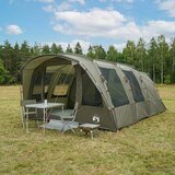 vidaXL Tunelski šotor s streho Olivno zelena 427 x 315 x 178 cm | Shoptok.si