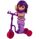  Igrače punčke Lucy s skirojem in skateboardom - vijolična | Shoptok.si