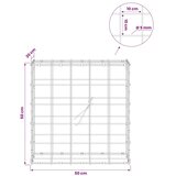  Gabion s žicom debljine 5 mm i mrežom 10x10 cm 50x20x50 cm - 20 cm 50 cm 50 cm | shoptok.hr