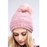 Fasardi Dark pink women's hat for winter Cene