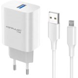 Konfulon C87 kućni punjač sa Micro kablom 15W, Beli