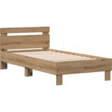  Okvir kreveta od hrastovine 90 x 190 cm napravljen od inženjerskog drva | shoptok.hr