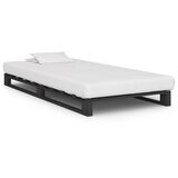  Okvir za krevet od paleta od masivne borovine sivi 100 x 200 cm | Eponuda.com